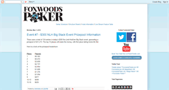 Desktop Screenshot of foxwoodspoker.com